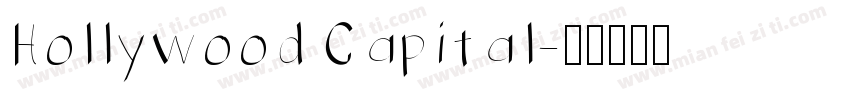 Hollywood Capital字体转换